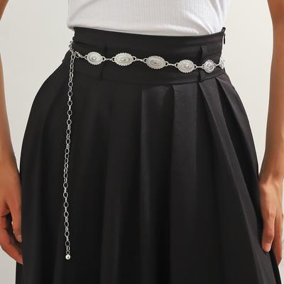 Retro Carved Vintage Waist Chain Women's Fashion Decoration with Skirt Suit Belt Joker Sweater Chain Waist Belt