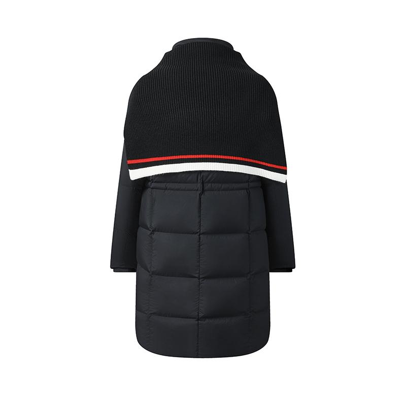 FILA Heritage Classic Fashion Casual Versatile Comfortable Warm Removable Two-Piece Mid-Length Down Jacket Women outerwear F11W548908FNV