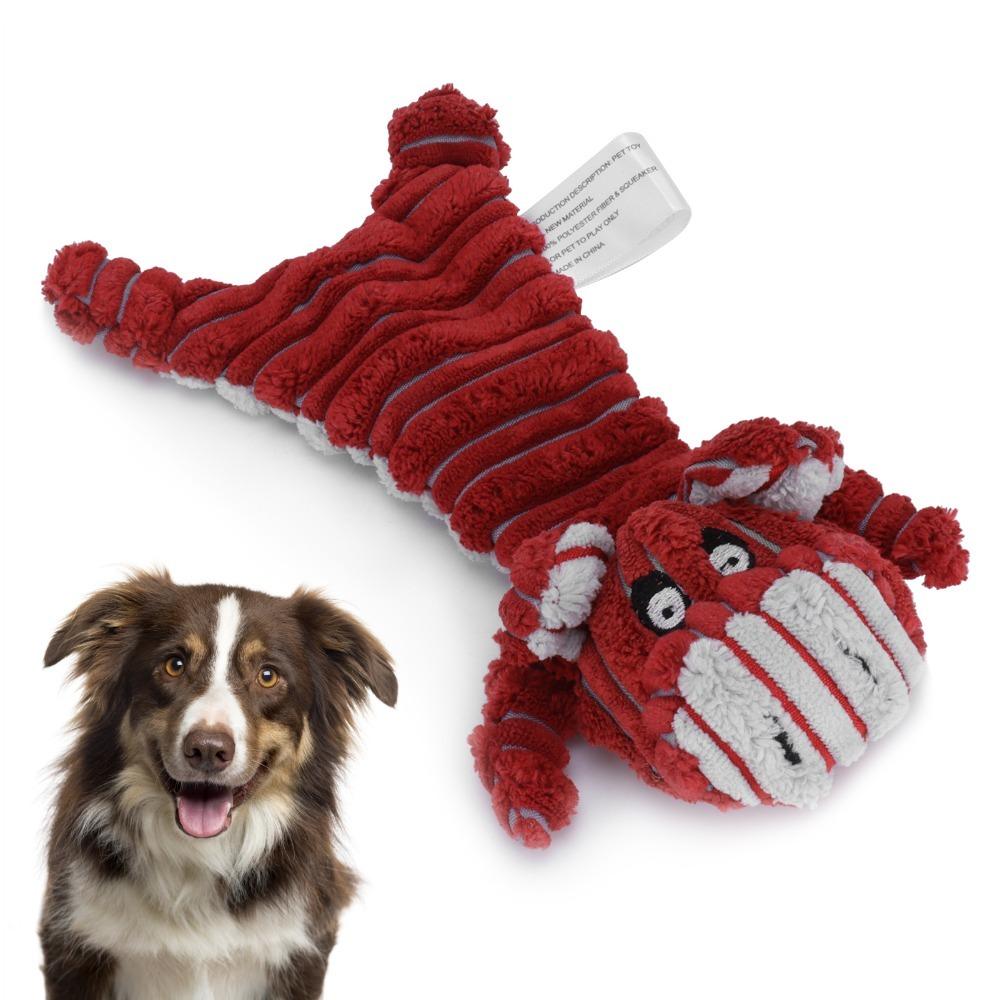 Stuffed Animal Corduroy Plush Dog Toy Stuffed Pig Bear Dog Play Toy  Interactive Training Game