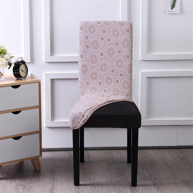 Geometry Chair Cover Flexible Stretch Spandex Chair Cover For Dining Room Restaurant Weddings Banquet Hotel Elastic Chair Cover for Home