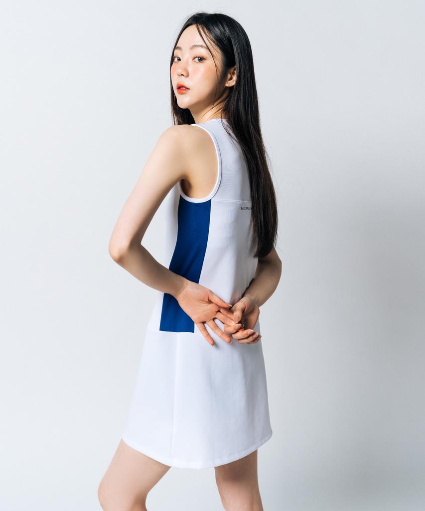 Laellipointeu Double Tennis Dress_White
