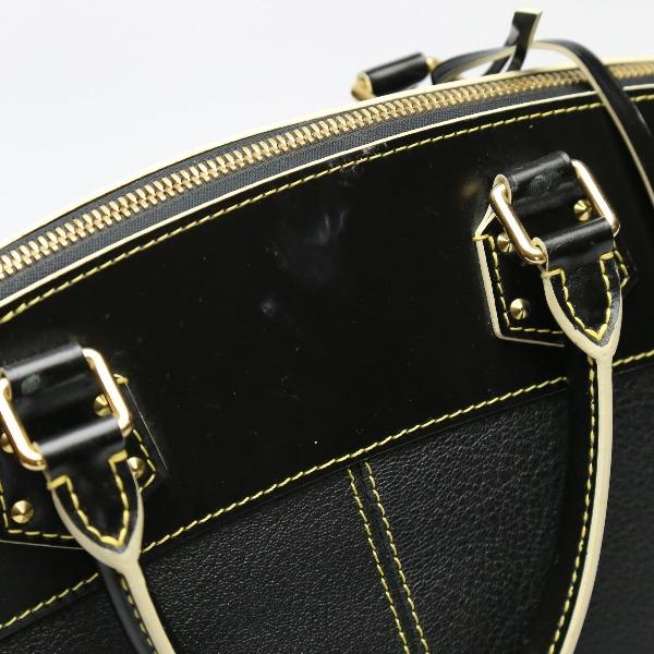 LOUIS VUITTON Suhari Lockit PM Handbag Goat leather Noir unisex M91888 Used