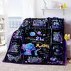 Happy 21st Birthday Personalized Text Blanket Throw Personalized Blanket Ultra-Soft Suitable for Nap Bedding Chair Living Room