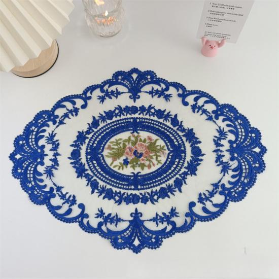 Vintage Floral Lace Tablecloth Handwoven Hollowed-Out Design For Elegant Home & Living Room Decor Perfect For Coffee Tables Coffee Tablecloth