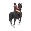 Horse Rodeo Figurine Children Kid Simulated Farm Horse Rider Model Toy Birthday Gift OrnamentPink Horseman