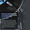 KZ AM01 Type-C to 3.5mm Audio Adapter 32bit/384kHz Hi-Fi DAC + IC Amplifier Dual Chip Earphone Audio Cable