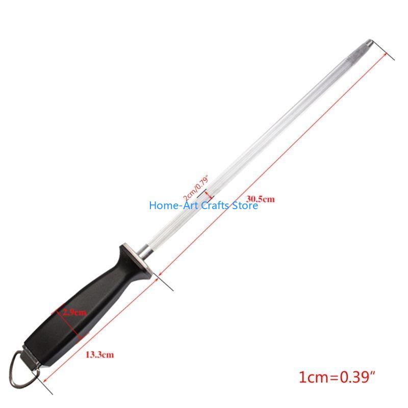 Y3NA 12'' Professional Chef Knife Sharpener Rod For Kitchen Knife And Stainless Steel
