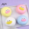 Steamed Bun Squeeze Toy Cartoon Sausage Mouth Stress Ball Big Eyes Relief Fidget Soft Stretchy Decompression Dumpling Desk Anti-stress