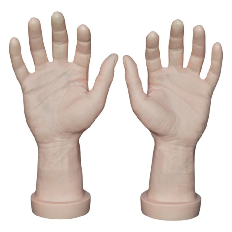 2 Pezzi Mani di Manichino Realistiche Accessorio Mano Maschile Manichino per Accessori Costumi e Progetti Creativi Lunga Durata
