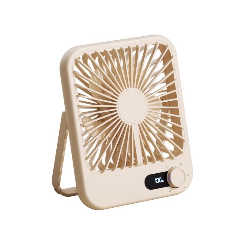Portable Fan Rechargeable, Small Desk Fan Quiet, 180°Tilt Adjustable Personal Fan for Sleeping, Battery Operated, 100 Speeds, Table Fan for Bedroom