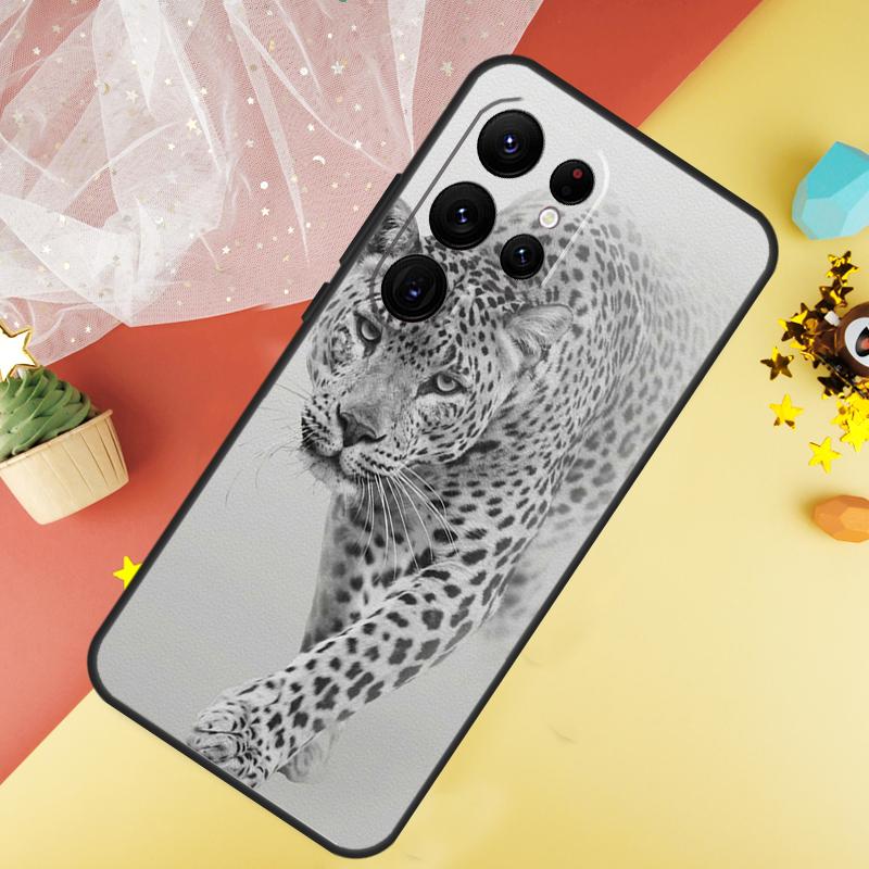 Leopard Tiger Löwe Tier Handyhülle Für Samsung Galaxy S26 S25 S24 S21 S20 S22 S23 Ultra S10 Plus S25 FE Hülle Coque