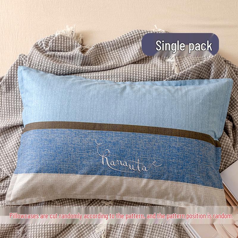 2024 Neues Kissenbezug-Set aus reiner Baumwolle - 100% Baumwolle, 2er-Set, Größe 40x60 oder 48x74cm Kissenbezüge