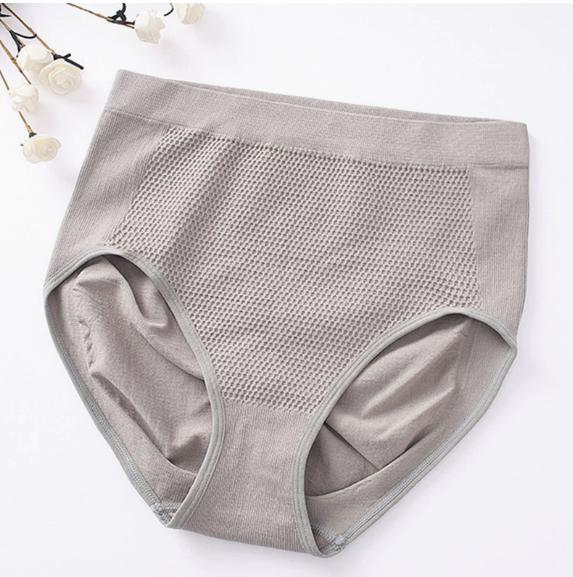 Plus Size High Waist Triangle Underwear Seamless Breathable Stretchy Comfortable Soft Fabric Full Coverage Women's Panties