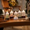 Christmas Water-filled Luminous Candle Lights, Night Lights, Wind Lantern Ornaments, Santa Claus Gifts, Christmas Tree Decorations