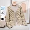 Light and Thin Down Women's New Liner Short Collarless, Light and Warm Inside, Bottom and Slim Spring and Autumn Coat