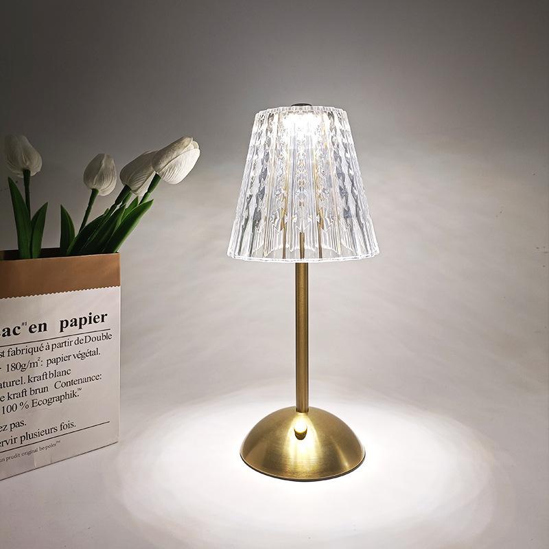 Rechargeable Desk Lamp With LED Aesthetic Design And 3 Color Light Modes For Bedrooms