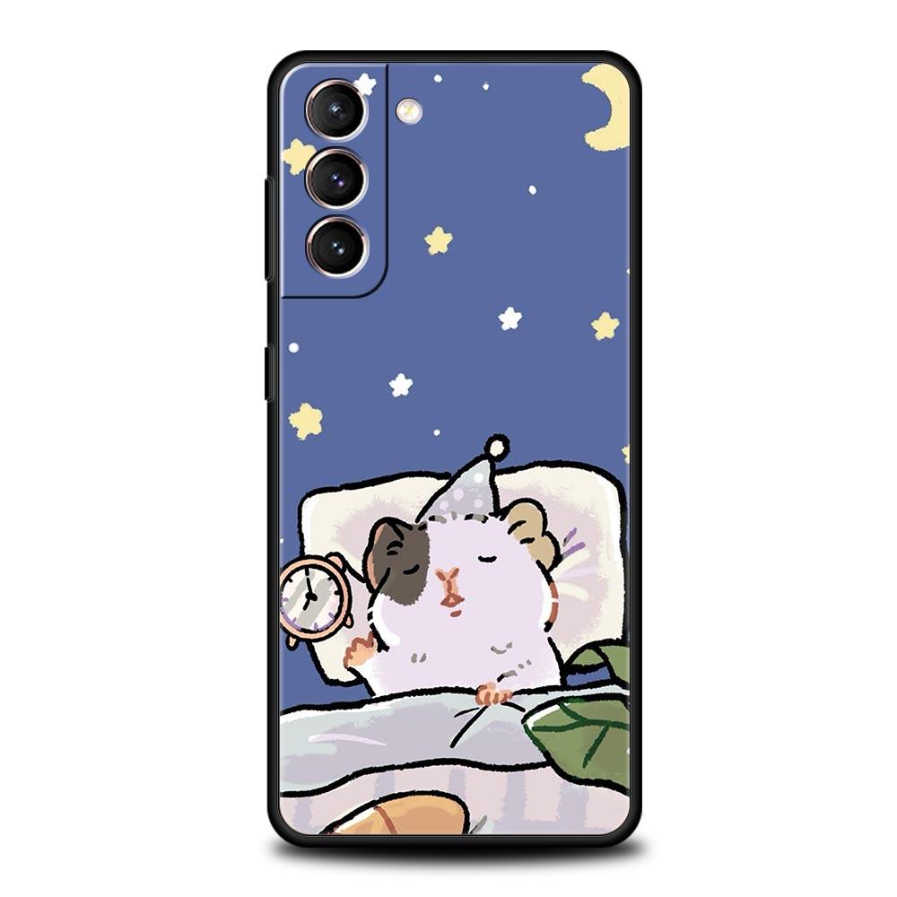 Animal Guinea Pig Cavy Cute Phone Case For Samsung Galaxy S25 Edge S24 S23 S22 S21 Ultra S20 FE 5G S10 S10E S9 Plus TPU Cover