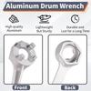 Aluminum Bung Wrench Multipurpose Drum Cap Wrench Barrel Opener Tool  2 and 3/4 inch Bung Caps
