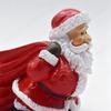 Christmas Holiday Candy Bowl Decorative Resin Tabletop Santa Figurines W/ Storage Holder for Xmas Winter Party Table Desk Decor
