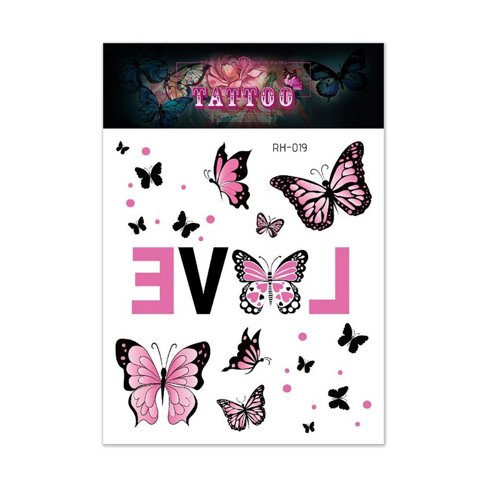 Waterproof 3D Colorful Butterfly Tattoo Sticker - High-End Fashion Tattoos