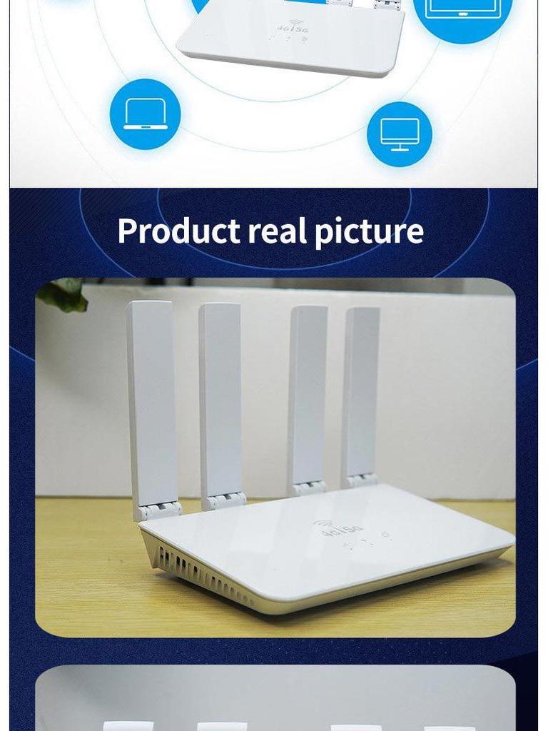 4G Wireless 300M WiFi SIM Card Router for Europe, Southeast Asia, Africa - Model CPE906