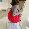 Drawstring Polka Dot Nylon Crossbody Bag Korean Style Canvas Dumpling Bag  Outdoor