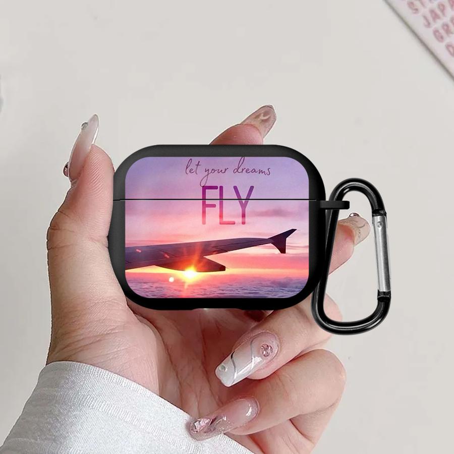 Чехол для наушников Чехол-крышка Для Airpods 4 2 3 1 Pro3 Pro Pro2 Самолет Airpods 2