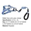 Dog Chest Strap Comfortable Portable Polyester 120cm Small Medium Pet Puppy Harness for Outdoor