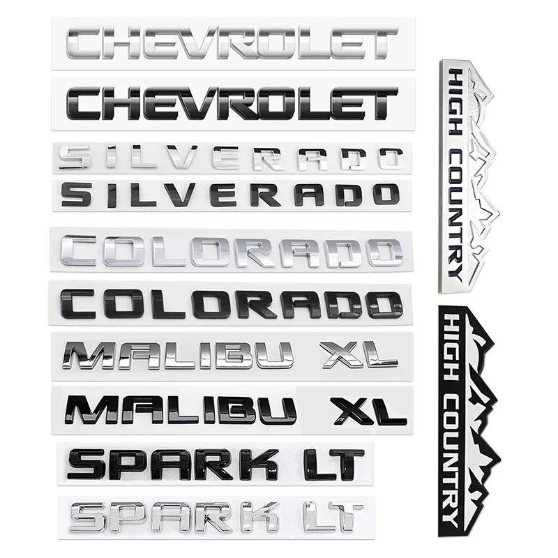 AABJY1 1pcs ABS Car Trunk Boot Fender Logo Emblem Badge Decals Sticker For chevrolet Colorado HIGH COUNTRY malibu xl silverado spark lt