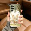 Cute R-Rabbit P-Peter Black Soft Silicone Phone Case for Samsung Ultra S25, S24, S21, S22, S23, S30, Plus, FE, Lite