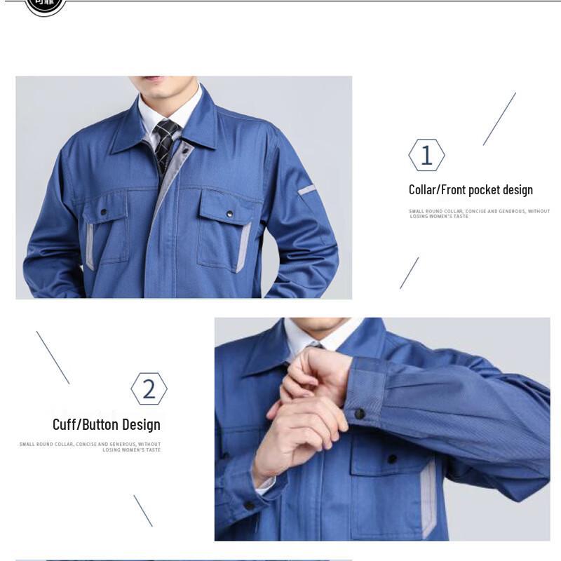 Spring/Autumn Long-Sleeve Cotton Work Uniform