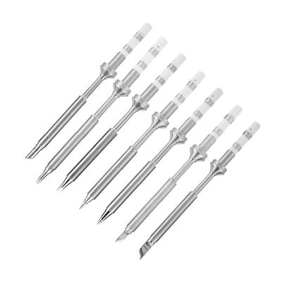 7 Types Mini Stainless Steel Soldering Iron Tips Replacement for TS100 Soldering Iron