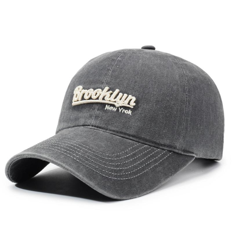 Retro Baseball Cap Men'S And Women'S Spring And Autumn Sports Casual Hat Personalized Street Washed Sunshade Cap