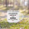 Super Papy Mamie Print Enamel Mug Creative Coffee Cups Drinks Water Milk Cup Enamel Mug Home Drinkware Gifts for Grandma Grandpa