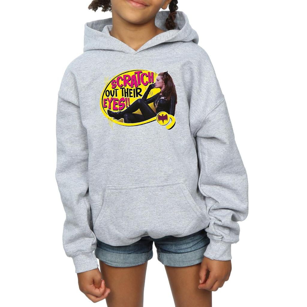 DC Comics Girls Batman TV Series Catwoman Scratch Hoodie