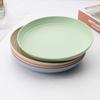 4pcs 8.9 Inch Unbreakable Lightweight Plates Wheat Straw Fiber FoodGrade Mixed Color Deep Plates Microwave and Dishwasher Plates
