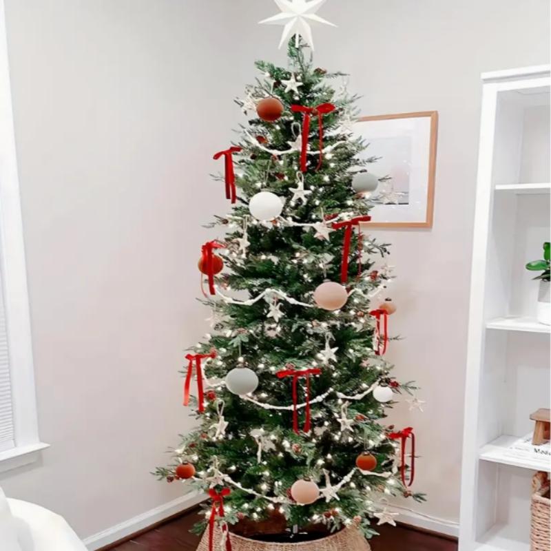 12Pcs Velvet Christmas Bows Rustic Velvet Ribbon Bows Xmas Wreath Gift Bows Decoration For Wedding Holiday Tree Decoration