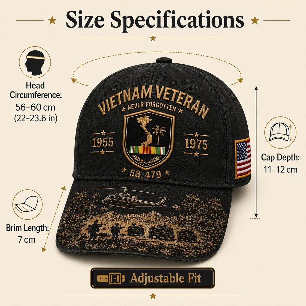 USA - Memorial Printed Hat Men's Old Soft Top Baseball Cap Duck Tongue