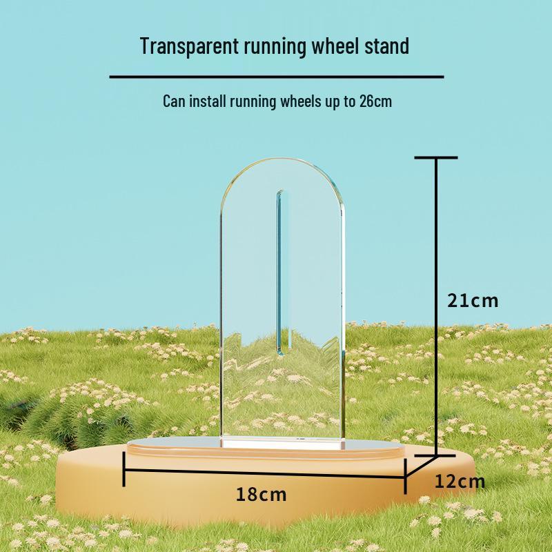 Super Silent Hamster Running Wheel Toy - Large Size Golden Hamster Exercise Ball with Stand for Cage Landscaping.