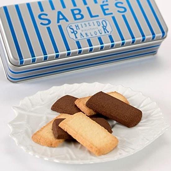 Mothers Day cookies Shiseido Parlor sable 22 pieces White gift sweets food stylish can individually packaged cacao coconut packaging celebration small