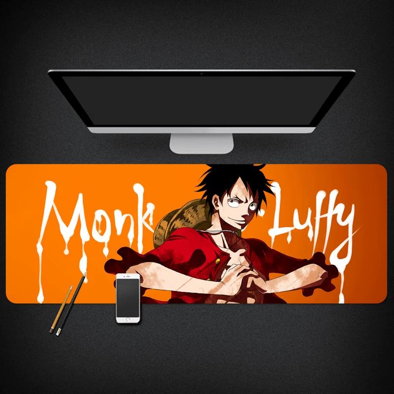 ONE PIECE Animation Peripheral Monkey D. Luffy  Roronoa Zoro Dormitory Second Dimensional Computer Keyboard Table Mat Waterproof Large Cute Mouse Mat