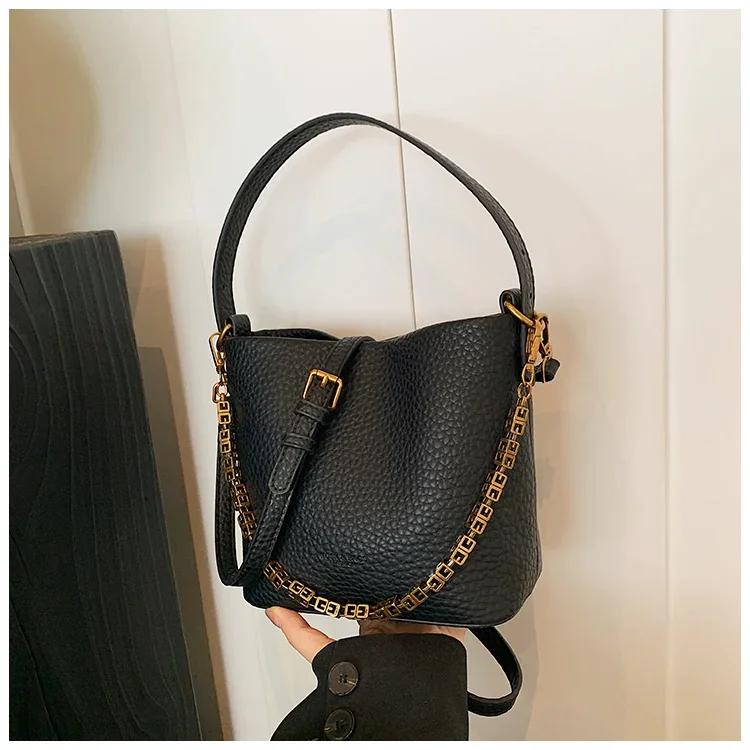 Retro Chain Bag for Women Bucket Bag Crossbody Elegant Versatile High-quality Feel Affordable Luxury New