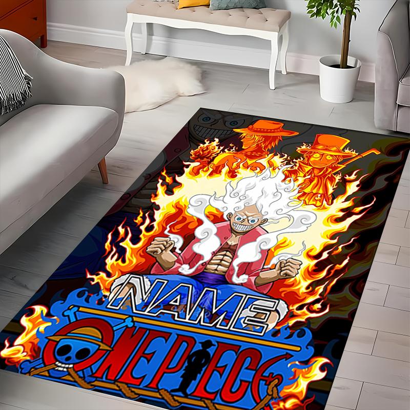 Custom personalization Monkey D. Luffy Area Rug - Perfect For Kitchen, Bathroom,Laundry Room Decor Large Size Available,Gift All Seasons