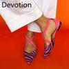 New Women's Shoes Pointed-toe Shallow-mouthed Large-sized Sandals Breathable Comfortable and Versatile Flat Devotion
