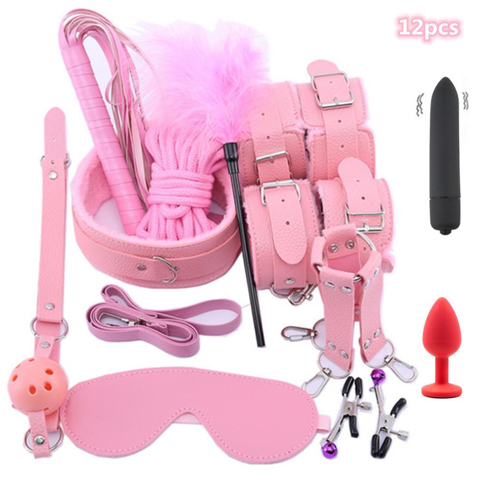 Products for Adults BDSM Sex Bondage Gear Set Handcuffs Sex Games Whip Gag Adult Toys Exotic Accessories Sex Toys for Couples
