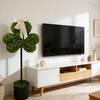 Artificial False Shamrock Plant In Pot No Maintenance Required For Holiday Decoration