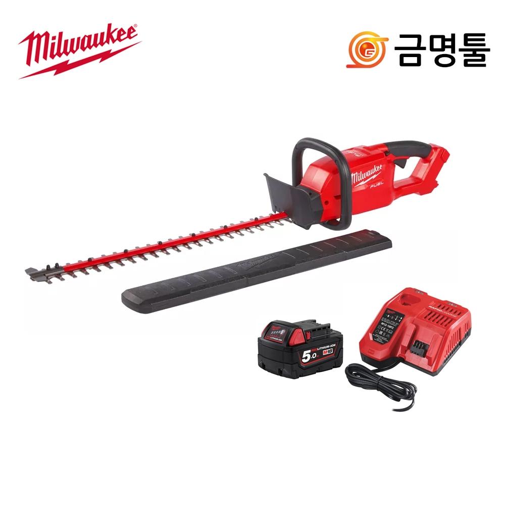 

Milwaukee M18 CHT 501 Зарядный секатор 18 В 5,0 Ач 1 упаковка BL Двигатель 600 мм Двухсторонний зарядный секатор для живой изгороди