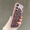 Sparkly Pink Leopard Print S26 Ultra Case  Luxury Fashion Phone Cases for Samsung Galaxy S25 S24 S23 S22 S21 FE Ultra Plus