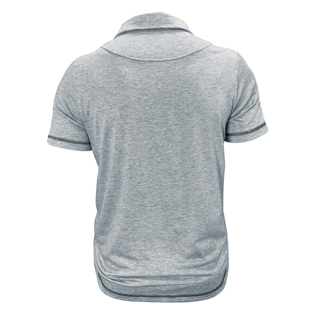 Summer Mens Short Sleeve T-Shirts Pocket Lightweight Casual Polo Shirt for Men Loose Trendy Loose Button Down Shirts for Men