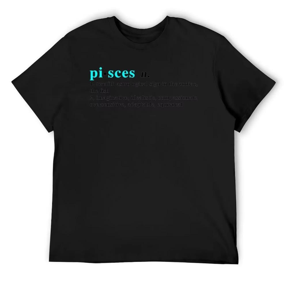 Pisces Twelve Constellation (3) Harajuku T-shirt Motion Top Tee Novelty Casual Leisure Eur Size